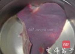 紫背天葵滑肝尖的做法图解1