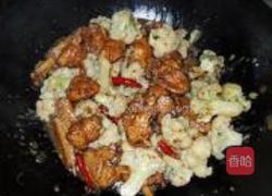 菜花烧鸡翅的做法图解7