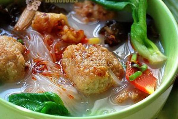 陕西烩三鲜丸子汤
