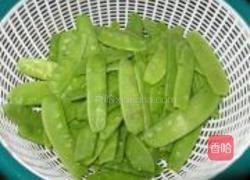 火腿炒荷兰豆的做法图解3