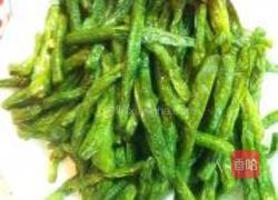 干煸芸豆的做法图解3
