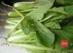 虾炒小白菜的做法图解1