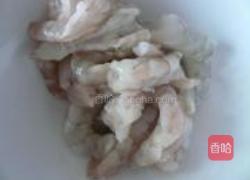 虾炒小白菜的做法图解3