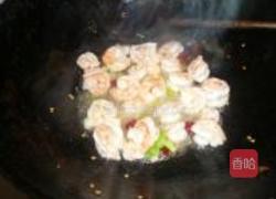 虾炒小白菜的做法图解5