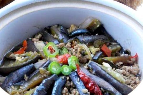 耗油肉末茄子煲