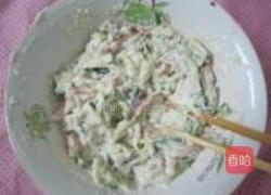 火腿黄瓜蛋饼的做法图解4