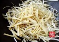 绿豆芽炒干丝的做法图解6