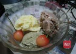 抹茶三色冰淇淋的做法图解10