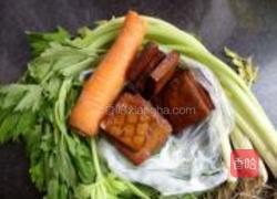 西芹香干小炒的做法图解1