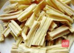 腐竹烧油菜的做法图解2