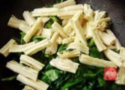腐竹烧油菜的做法图解6