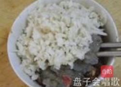 虾仁肉末丝瓜盅的做法图解5