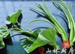 豆豉空心菜梗的做法图解1