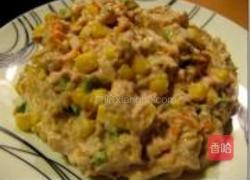 英式金枪鱼粟米色拉的做法图解11