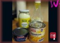 英式金枪鱼粟米色拉的做法图解1