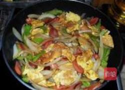 洋葱鸡蛋炒火腿的做法图解7