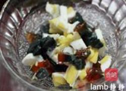 三色蒸蛋的做法图解2