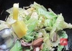 腊肉卷心菜的做法图解12