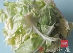 腊肉卷心菜的做法图解2