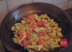 番茄菜花的做法图解4