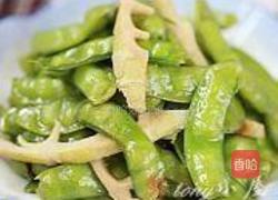软荚豌豆炒春笋的做法图解16