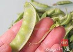软荚豌豆炒春笋的做法图解3