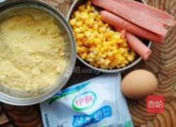 黄金玉米火腿饼的做法图解1