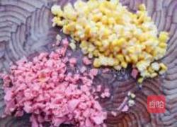 黄金玉米火腿饼的做法图解2