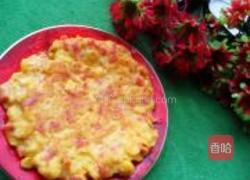 黄金玉米火腿饼的做法图解5