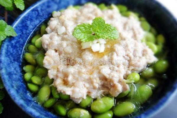 毛豆蒸肉饼