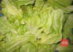 炝炒莲花白的做法图解2