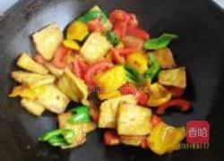 彩椒溜豆腐的做法图解5