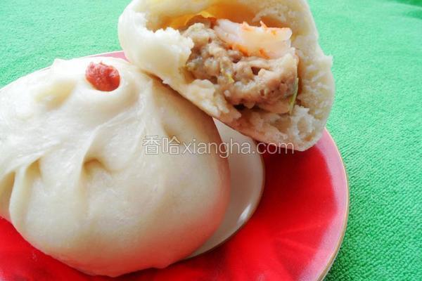 虾仁鲜肉大包子
