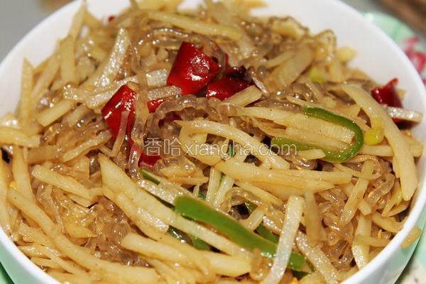 土豆丝炒粉条