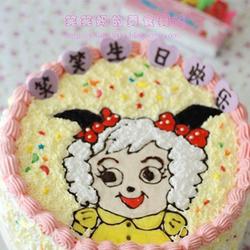 美羊羊裱花蛋糕的做法[图]