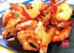 爆炒开背虾的做法图解4