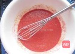 红曲蛋糕卷的做法图解3