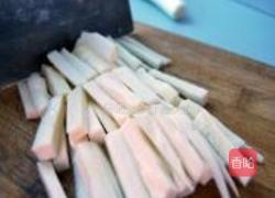 油焖茭白条的做法图解3