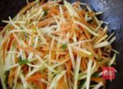 素炒双丝的做法图解5