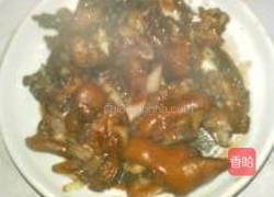 葱烧猪蹄的做法图解8