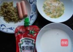 榨菜鸡蛋饼的做法图解1