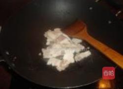 猪肉炒西洋菜的做法图解3
