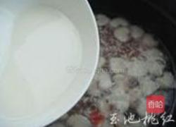 红豆米酒小汤圆的做法图解4