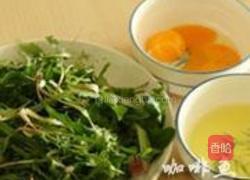 蛋丝蒲公英的做法图解1