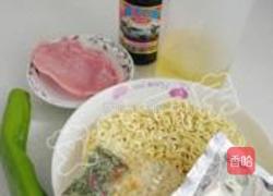 青椒肉丝炒面的做法图解1