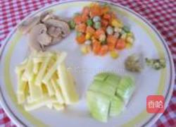 起士肉丁炒饭的做法图解3