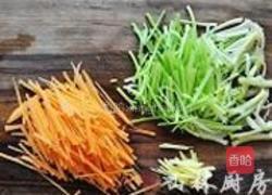 炒银鱼三丝的做法图解2