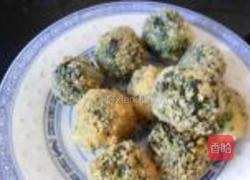 干炸荠菜丸子的做法图解12