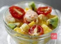 鲜虾芒果蜜乳沙拉的做法图解6