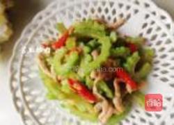 苦瓜炒肉的做法图解8